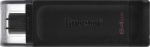 Kingston DataTraveler 70 64 GB, USB stick (black, USB-A 3.2 (5 Gbit / s))