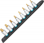 Hazet SmartRail 1/2 socket set Torx, 8 pieces (black, T20 - T60, short)