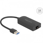 DeLOCK USB Type-A Adapter to 2.5 Gigabit, LAN Adapter black