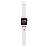 Karl Lagerfeld Strap KLAWLSLCNH Apple Watch 42/44/45/49mm 3D Rubber Choupette Head / white