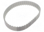 Timing belt | T10 | W: 25mm | H: 4.5mm | Lw: 500mm | Tooth height: 2.5mm