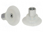 Suction cup | Silicone SI | 40mm | Mounting: G1/8-IG | 13.5g | 57.7N