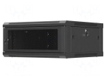 Enclosure: rack cabinet | Standard: 19" | 4U | W: 600mm | H: 292mm | black