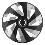 Auto- ja mootorrattatooted, elektroonika, navigatsioon, CB raadio // Kaubad autodele, mootorratastele, motorolleritele // Kołpak samochodowy czarno srebrny vector rc 16" cali