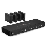Lindy Adap Lindy pikendusjuhe Cat.6 4x4 HDMI 18G maatriks 70m