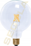 SEGULA LED-pirn Globe 125 clear E27 5W 400Lm 2200K dimmitav