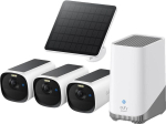 eufyCam E40 3-kaamera komplekt HomeBase S380 + p&auml;ikesepaneel E8144326