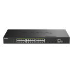 L&uuml;liti D-Link SmartPro DGS-1530-28P - nutikas l&uuml;liti - 24 x 10/100/1000 (PoE+) + 4 x 10 Gigabit SFP+ - lauaarvuti ja kapile paigaldatav PoE+ (370 W)