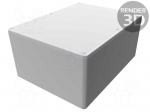 Enclosure: multipurpose | X: 127mm | Y: 165mm | Z: 77mm | 1550 | aluminium
