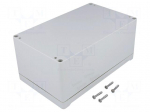 Enclosure: multipurpose | X: 120mm | Y: 200mm | Z: 90mm | 1555 | ABS | grey