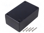 Enclosure: multipurpose | X: 66mm | Y: 105mm | Z: 45mm | 1594 | ABS | black