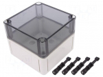 Enclosure: multipurpose | X: 110mm | Y: 110mm | Z: 90mm | TK PS | grey