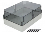 Enclosure: multipurpose | X: 254mm | Y: 361mm | Z: 165mm | TK PS | grey
