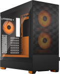 Fractal Design Pop Air RGB orange Core TG Clear Tint, Tower Case (black/orange)