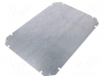 Mounting plate | steel | W: 250mm | L: 350mm | Series: GEOS | natural