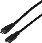 Cable efb  EFB USB3.2 Gen2 Verlangerungskabel C-C St-Bu  0 2m  10Gbit