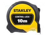 Measuring tape | L: 10m | Width: 25mm | plastic | Class: II | yellow