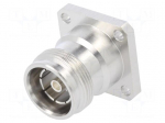 Connector: 4.3-10 | female | flange (2 holes),for panel mounting