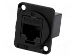 Coupler | FT | Cat: 6 | Layout: 8p8c | RJ45 socket,both sides | 19x24mm