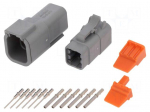 Connector: wire-wire | ATM | plug | male + female | Size: 20 | PIN: 6