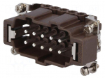 Connector: rectangular | male | 180 &deg;C | 10+PE | size 57.27 | 16A | 500V