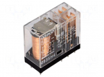 Relay: electromagnetic | DPDT | Ucoil: 12VDC | 5A/250VAC | 5A/30VDC