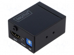 Repeater HDMI | HDCP | HDMI socket x2 | Colour: black | Kit: repeater