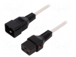 Cable | IEC C19 female,IEC C20 male | 2m | with IEC LOCK locking