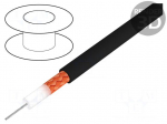 Wire: coaxial | RG-H11AU | stranded | Cu | HM2 | black | 100m | 10.3mm