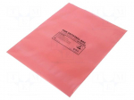 Protection bag | ESD | L: 254mm | W: 203mm | Thk: 75um | 100pcs | pink