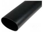 Heat shrink sleeve | glued | 3.5: 1 | 105mm | L: 1m | black