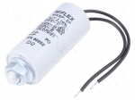 Capacitor: motors, run | 4uF | 450V | &Oslash;25x53mm | -25&divide;70&deg;C | &plusmn;10% | 10000h