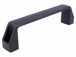 Handle | Mat: technopolymer (PA) | black | H: 50mm | L: 196mm | W: 28mm