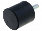 Vibroisolation foot | &Oslash;: 50mm | H: 30mm | Shore hardness: 55&plusmn;5 | 2453N