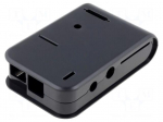 Enclosure: for computer | Raspberry Pi | ABS | black | X: 65.5mm