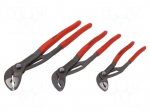 Kit: pliers | Pcs: 3 | adjustable,Cobra adjustable grip