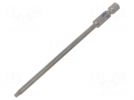 Screwdriver bit | Torx&reg; | TX10 | Overall len: 110mm