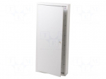 Enclosure: for modular components | IP30 | light grey | steel | IK08