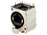 Socket | RJ45 | XLRnet | Cat: 5e | shielded,with LED,with push button