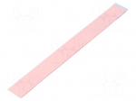 Tape: heat transfer | W: 20mm | L: 200mm | Thk: 2mm | 3W/mK | silicone