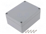 Enclosure: multipurpose | X: 90mm | Y: 115mm | Z: 55mm | ABS | light grey