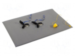 Mat: floor | ESD | grey | L: 0.9m | W: 0.6m | Thk: 9mm | PVC