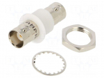 Coupler | socket | BNC socket,both sides | female | straight | 50&Omega; | POM