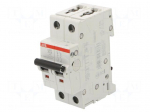 Circuit breaker | 400VAC | Inom: 6A | Poles: 2 | for DIN rail mounting