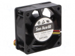 Fan: DC | axial | 12VDC | 60x60x25mm | 46.8m3/h | 39dBA | ball | 5600rpm