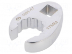 Wrench: ring half-open | 17mm | L: 45.6mm | Chrom-vanadium steel