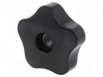 Knob | &Oslash;: 60mm | Int.thread: M12 | 16mm | H: 24mm | duroplast PF