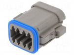 Connector: wire-wire | plug | female | PX0 | PIN: 8 | IP68 | for cable