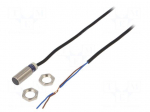 Sensor: inductive | OUT: 2-wire NO | 0&divide;4mm | 12&divide;24VDC | M12 | 2m | IP68