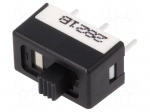 Switch: slide | Pos: 2 | SPDT | 3A/120VAC | 3A/28VDC | ON-ON | PCB,THT